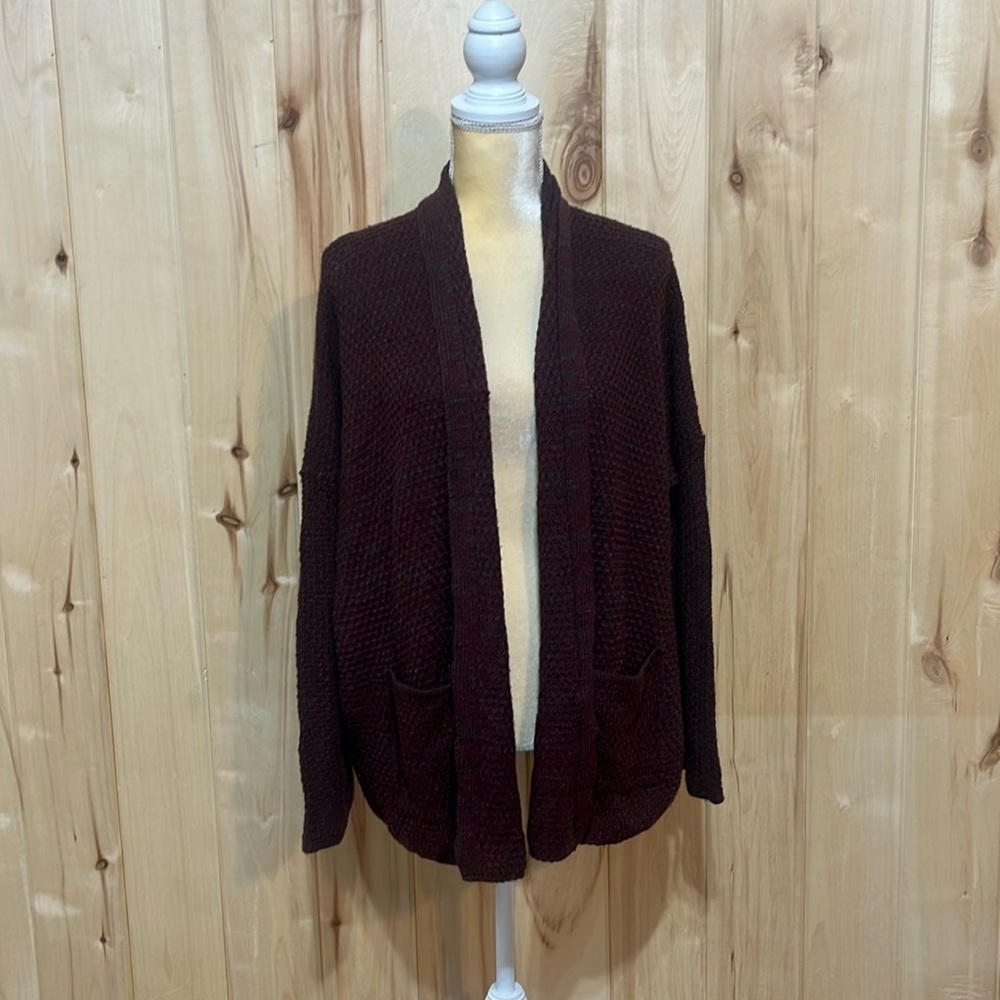 UO BDG Maroon Knit Cardigan Sweater Size S